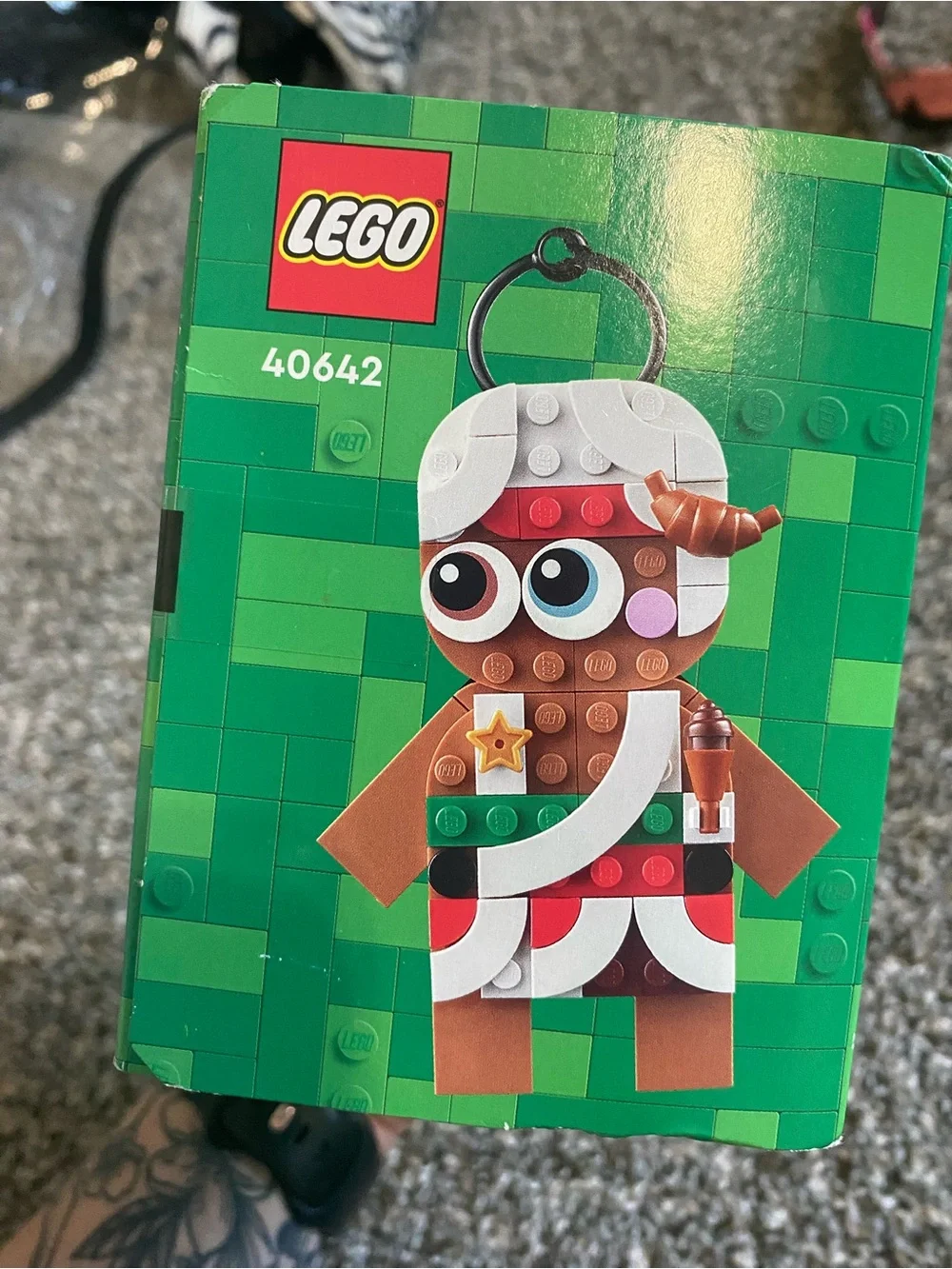 LEGO Gingerbread Ornaments Set - Brown, Green, White, Red, Pink